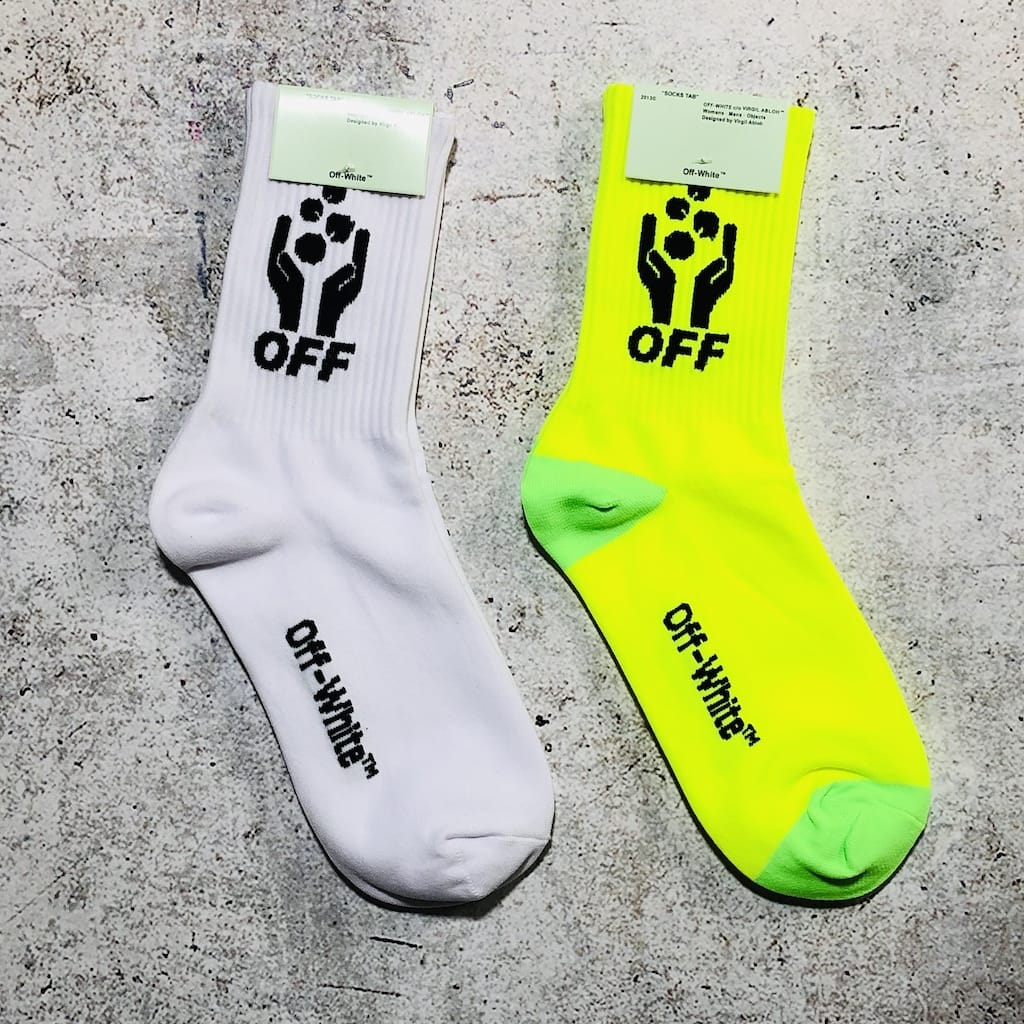 Носки Off White Hands Image "Yellow" фото № 2