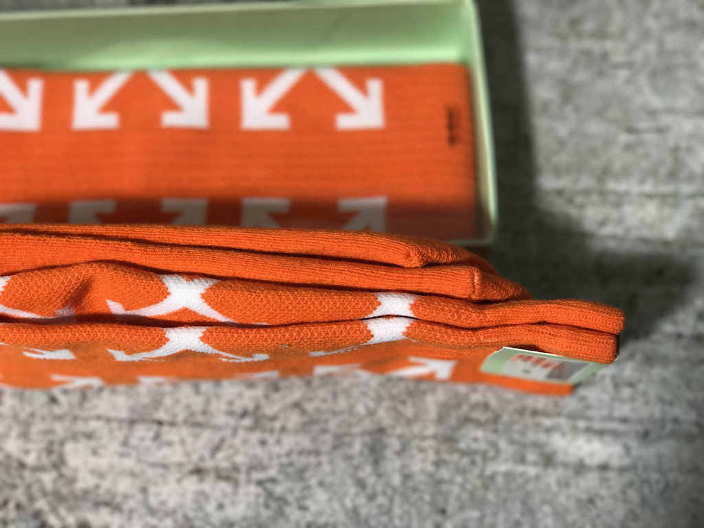 Носки Off White White Logo "Orange" фото № 5