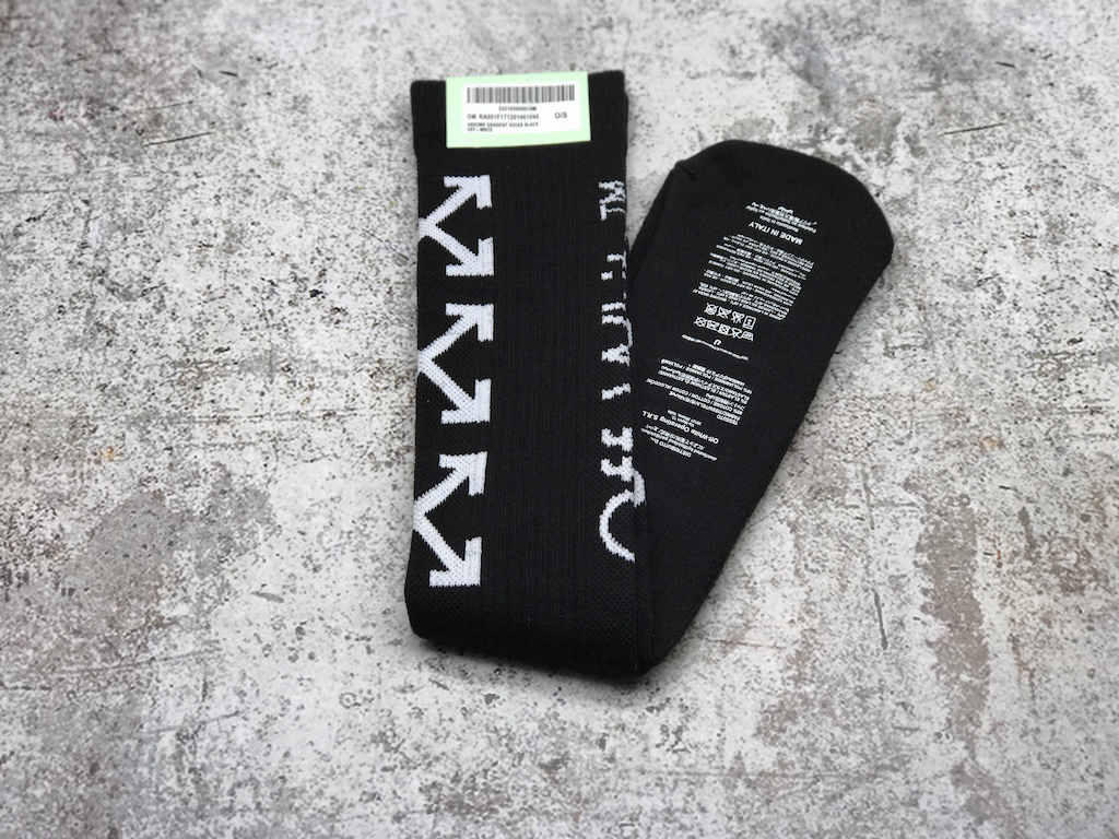 Носки Off White 19SS White Logo "Black" фото № 6
