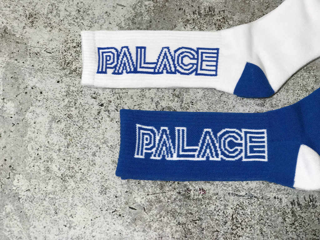 Носки Palace Hollow Letter Logo "Blue" фото № 4