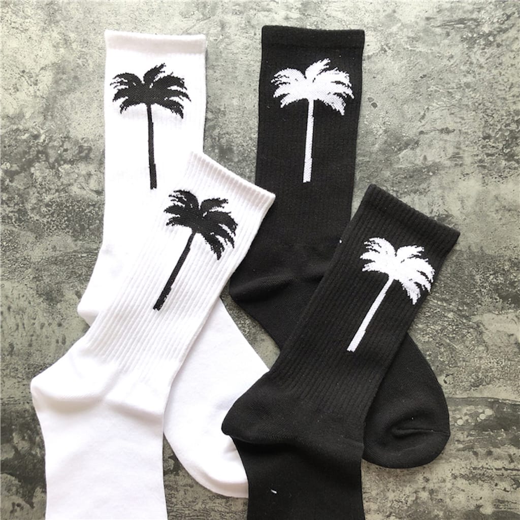 Носки Palm Angels Palms "White" фото № 2