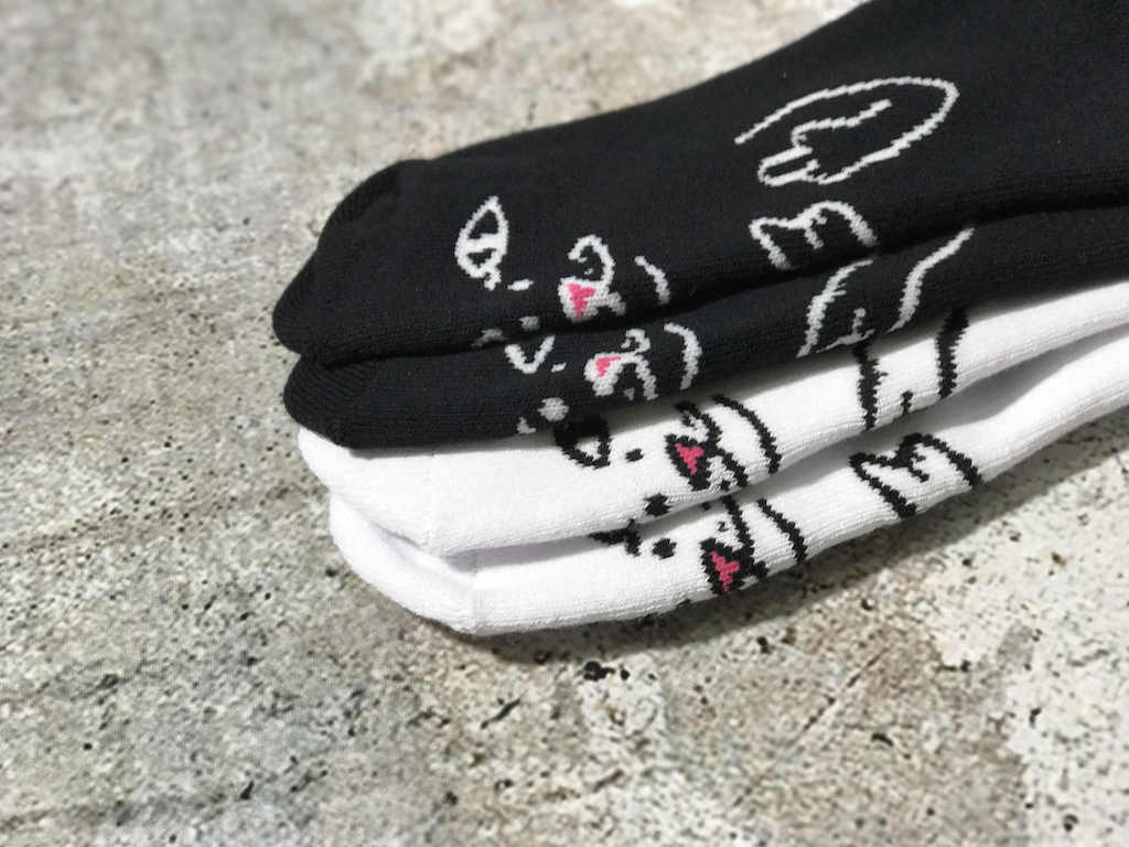 Носки RipnDip Cat Face Fuck "Black" фото № 3