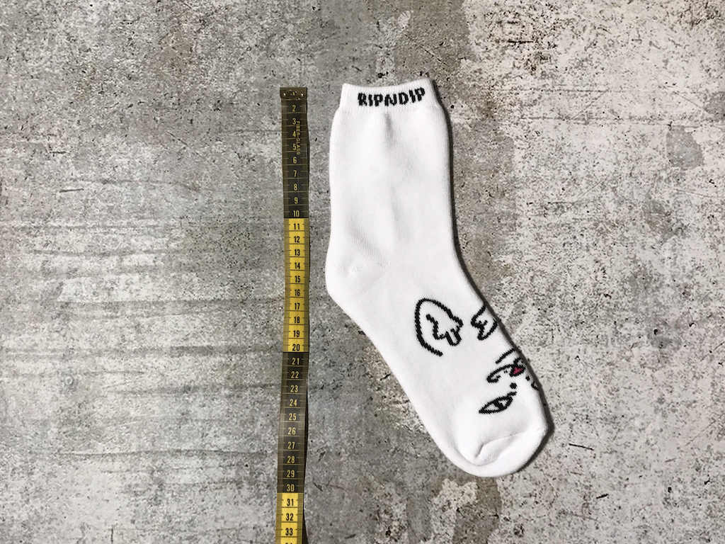Носки RipnDip Cat Face Fuck "White" фото № 2