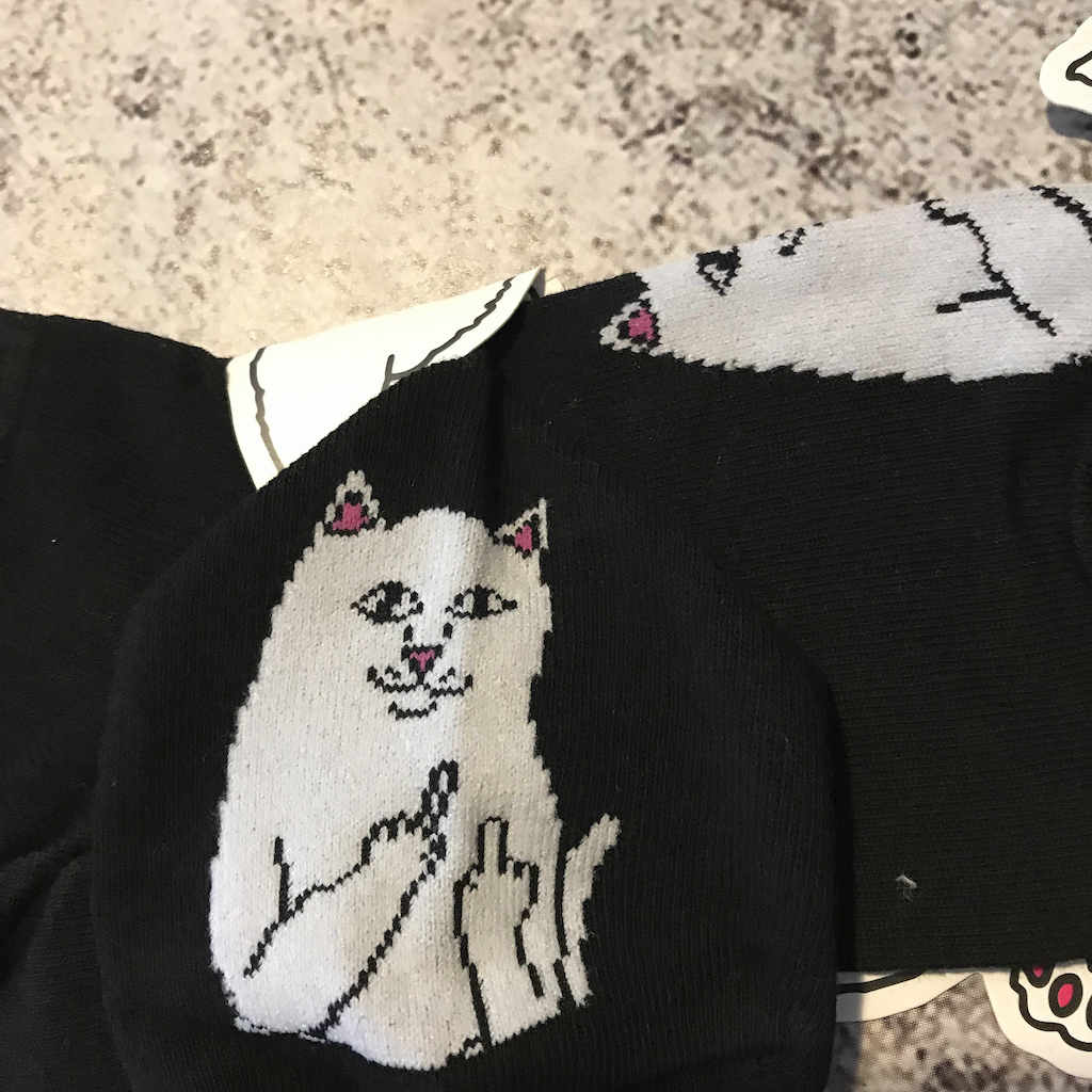 Носки RipnDip Cat Fuck "Black" фото № 2