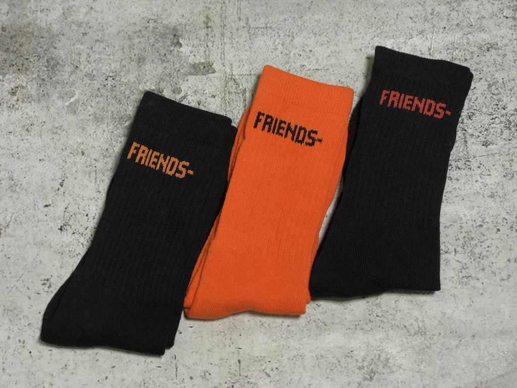 Носки VLONE Red Friends "Black" фото № 2