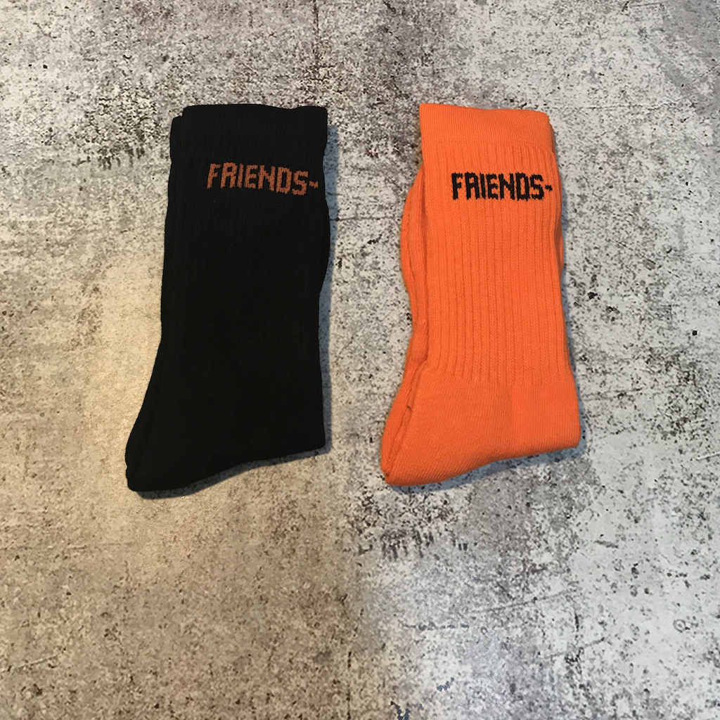 Носки VLONE Black Friends "Orange" фото № 2