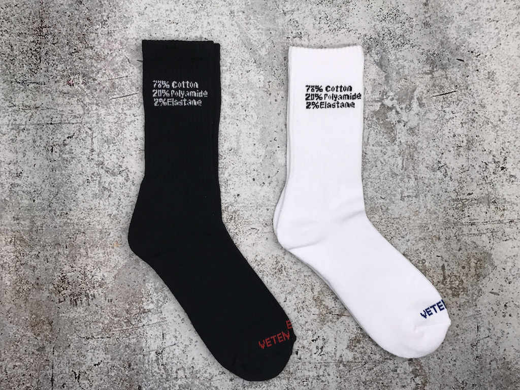 Носки Vetements Percentage "Black" фото № 2