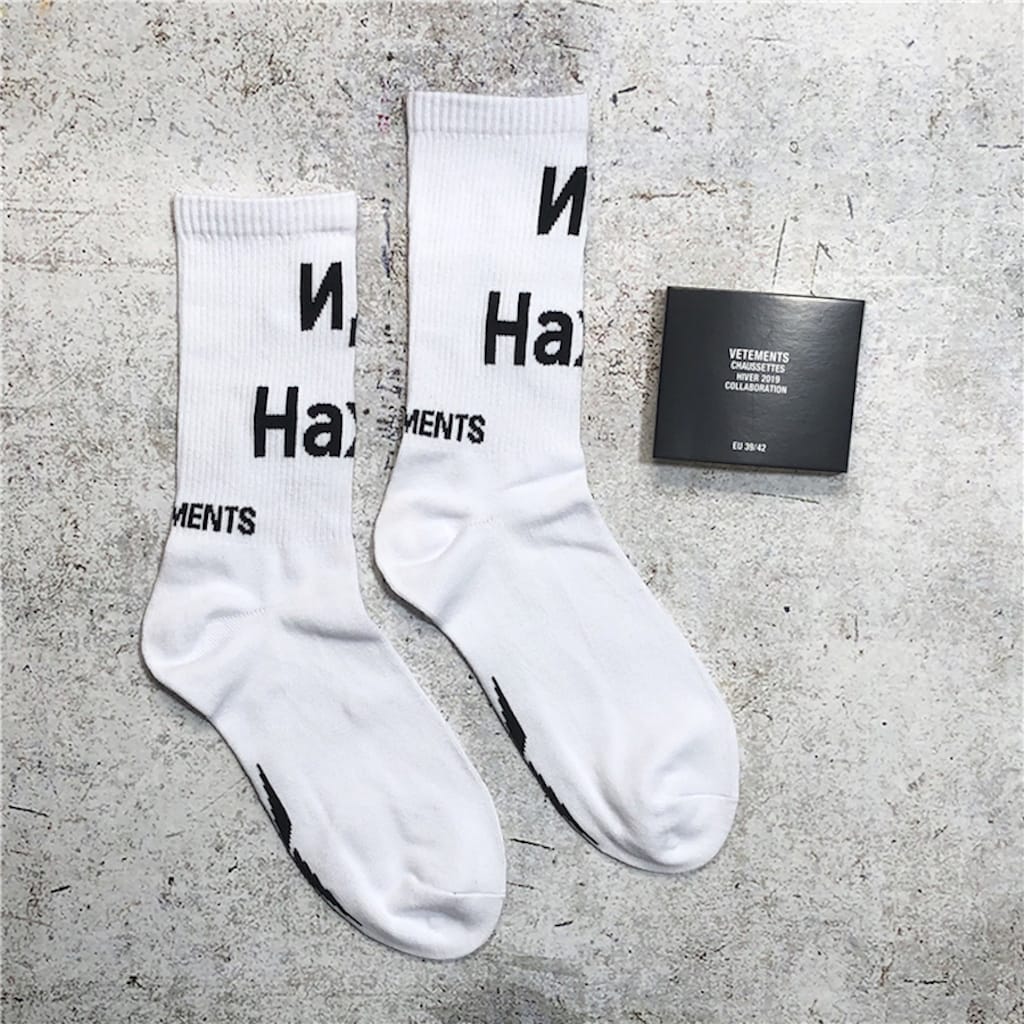 Носки Vetements Logo Flat "White" фото № 2