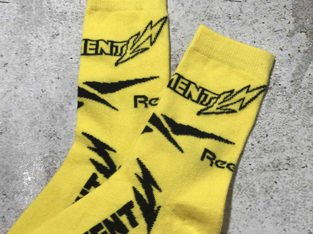 Носки Vetements x Reebok New Lightning Joint "Yellow" фото № 3