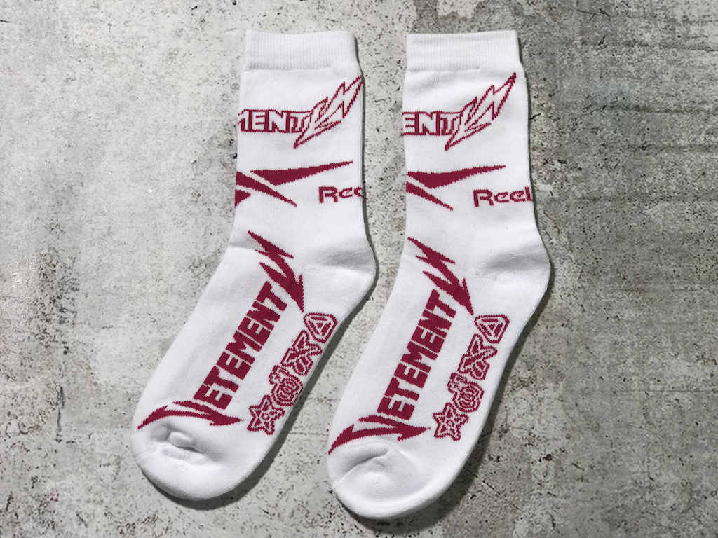 Носки Vetements x Reebok New Lightning Joint "White" фото № 3