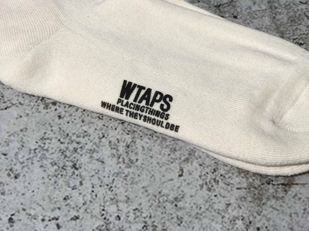Носки WTAPS Black WTVUA "White" фото № 5