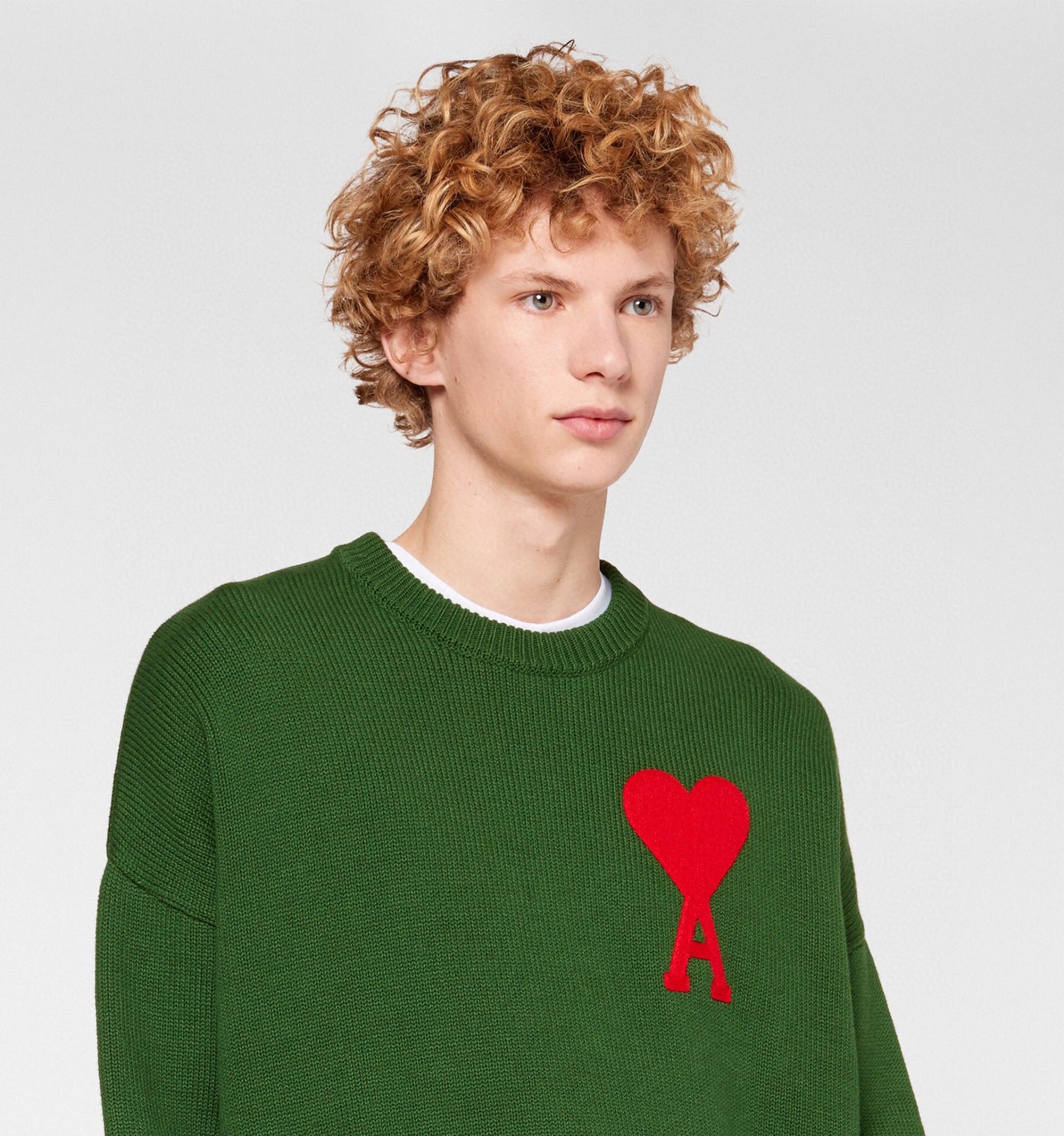 Свитер Ami de coeur Big Heart "Green" фото № 2