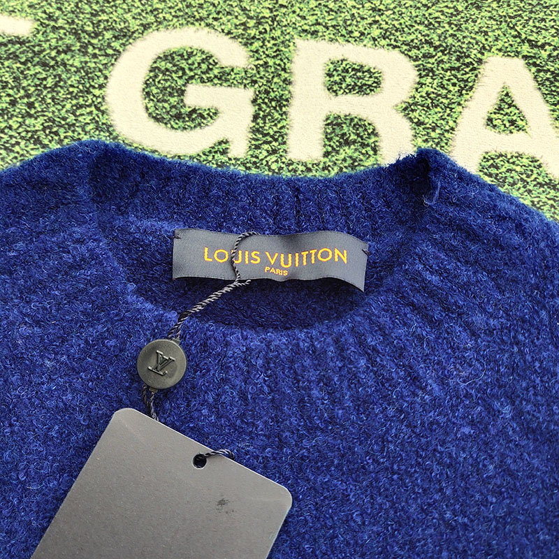 Свитер Louis Vuitton Big LV "Blue" фото № 3