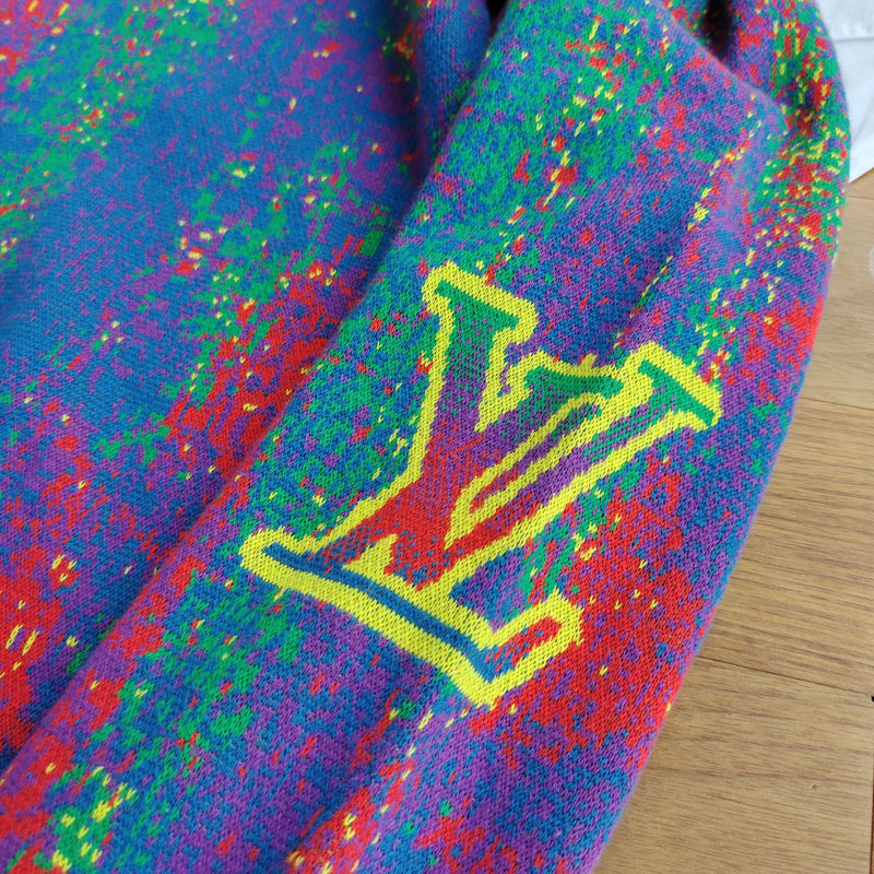 Свитер Louis Vuitton Big Yellow LV "Blue" фото № 3