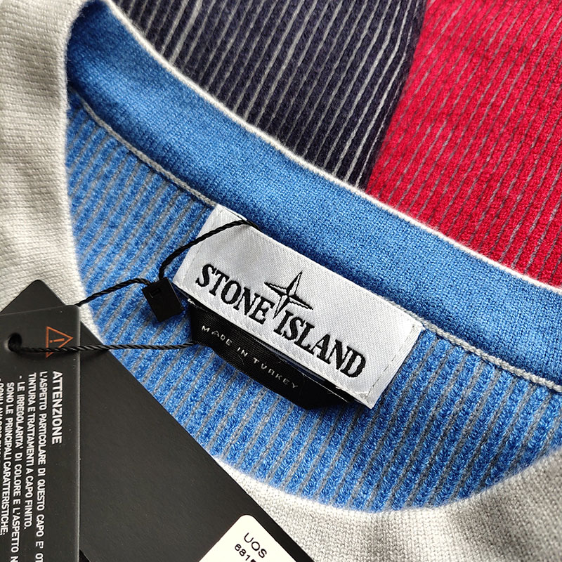 Свитер Stone Island MAGLIA 554A7 STUCCO "White" фото № 4