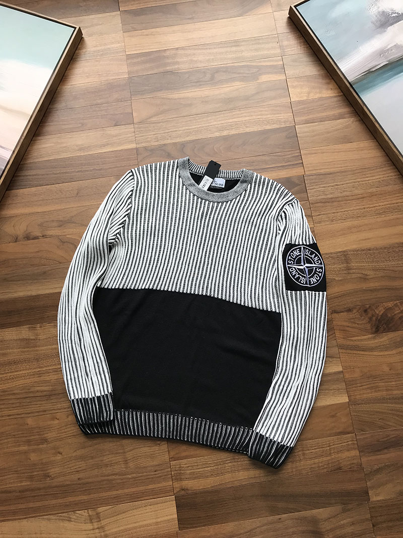 Свитер Stone island 508d1 Knitwear "Black" фото № 2
