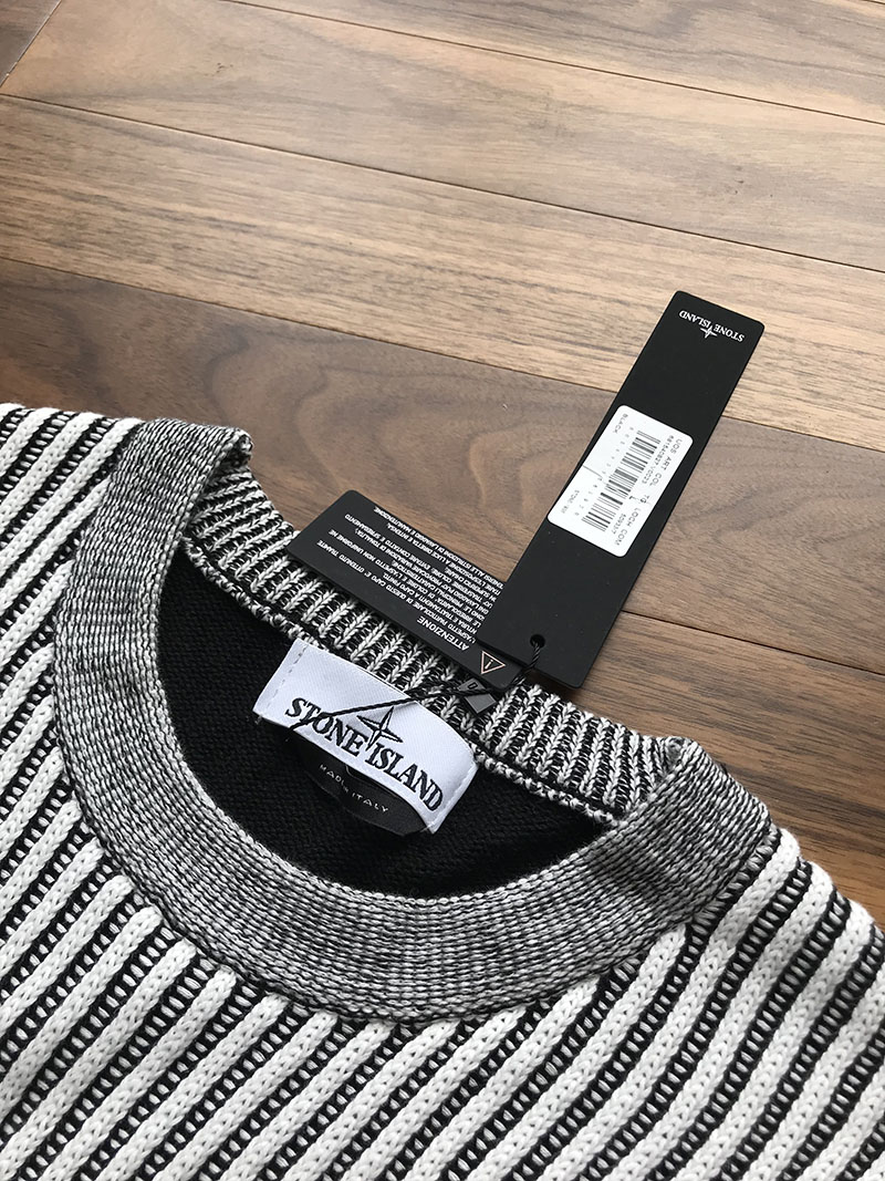 Свитер Stone island 508d1 Knitwear "Black" фото № 3