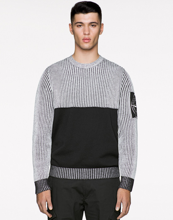 Свитер Stone island 508d1 Knitwear "Black" фото № 4