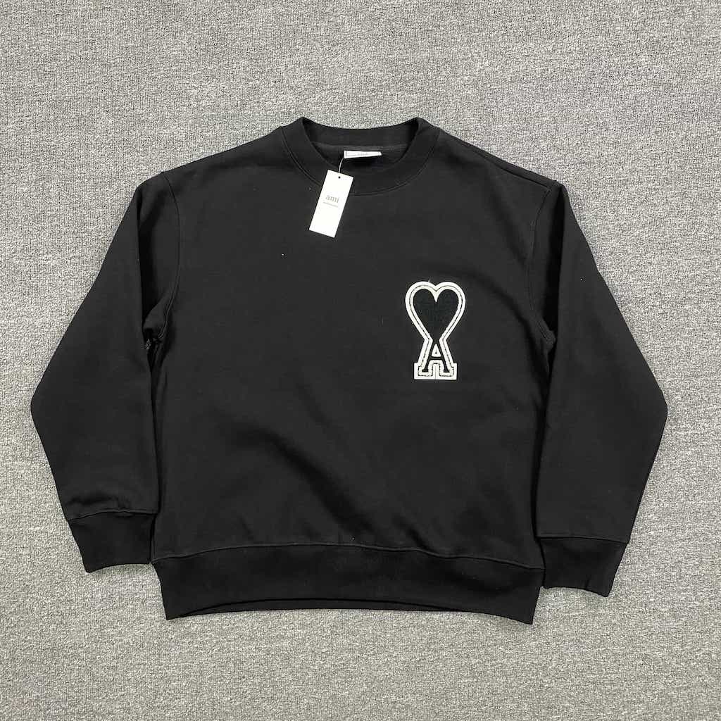 Свитшот Amiri Embroidery Heart "Black" фото № 2