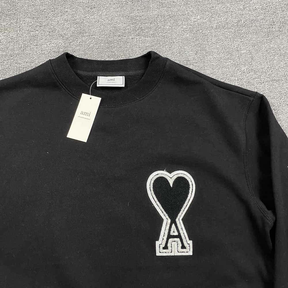 Свитшот Amiri Embroidery Heart "Black" фото № 4
