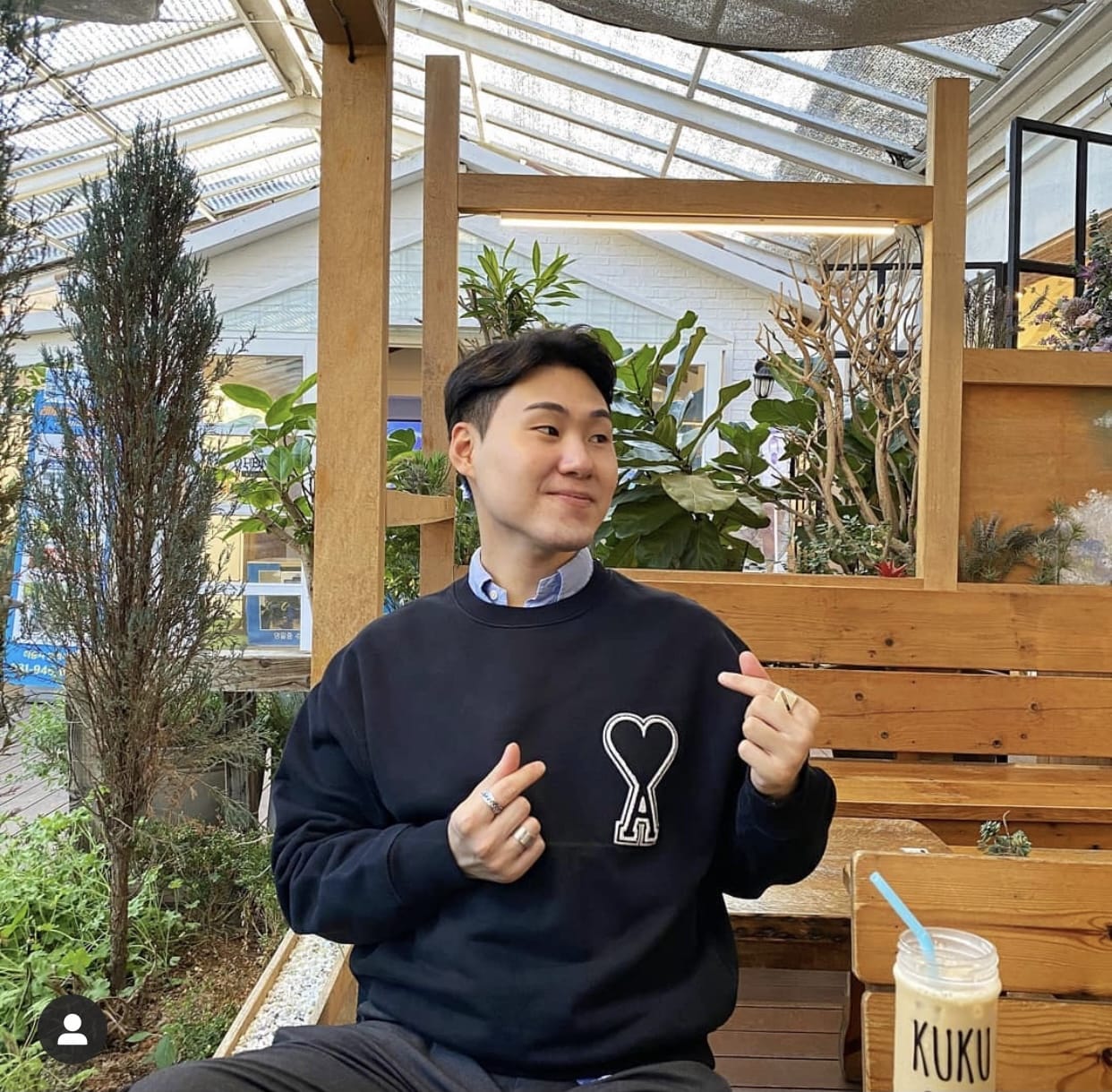 Свитшот Amiri Embroidery Heart "Black" фото № 8