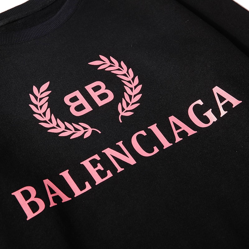 Свитшот Balenciaga Purple Logo "Black" фото № 2