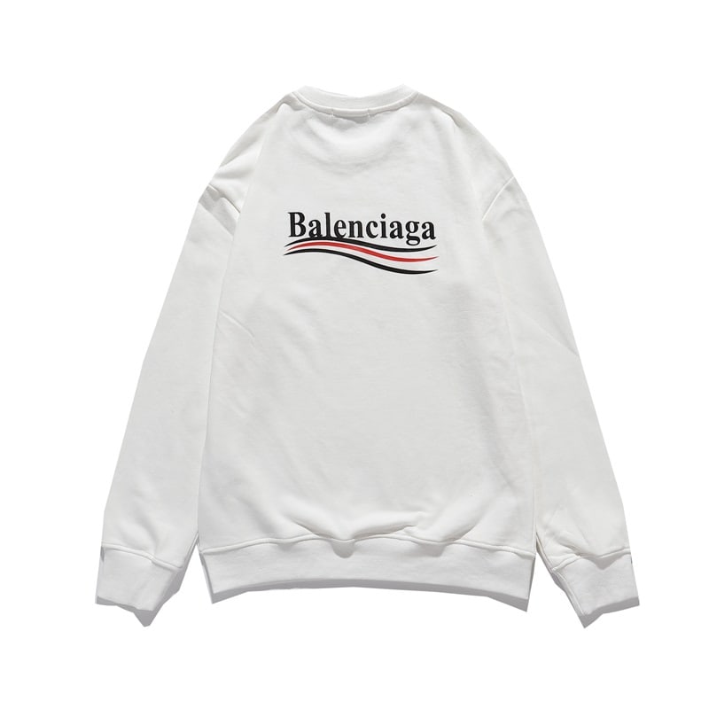 Свитшот Balenciaga Big Logo "White" фото № 2