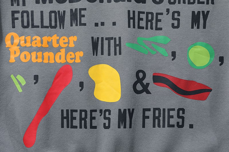 Свитшот CactusJackMerch Travis Scott Cactus McDonald‘s "Gray" фото № 5