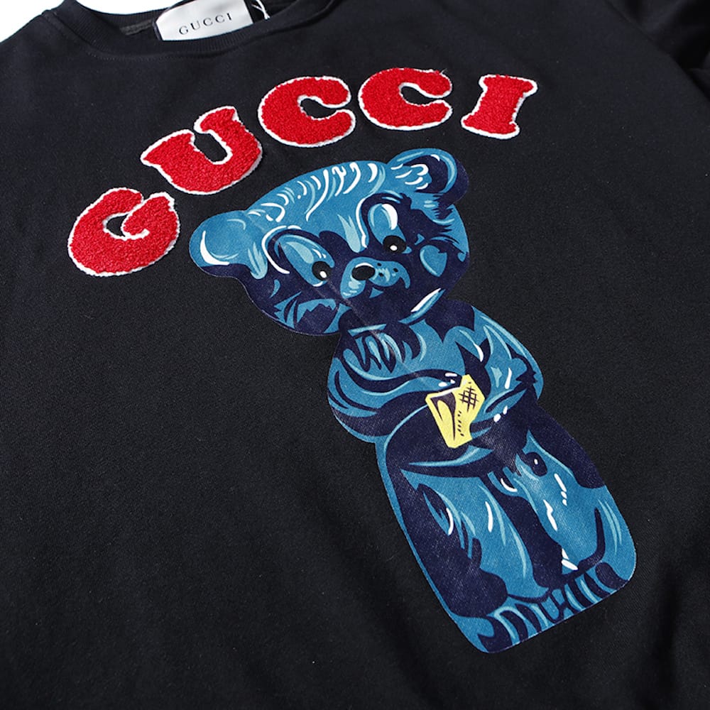 Свитшот Gucci Bear "Black" фото № 3