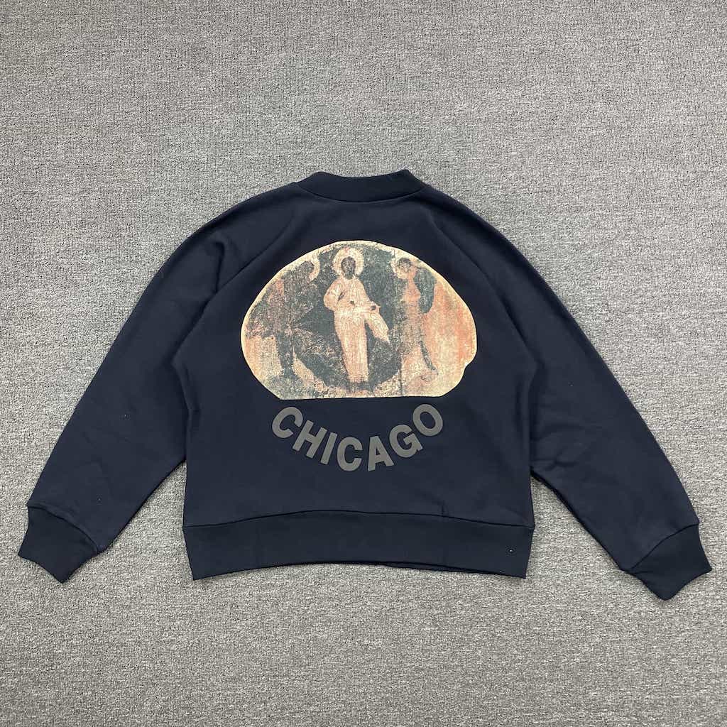 Свитшот JesusisKingMerch Chicago "Black" фото № 3