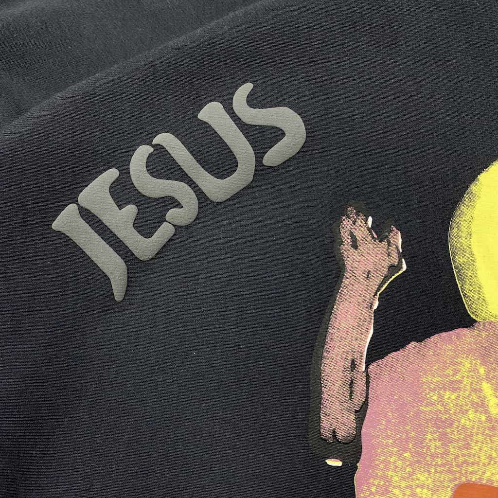 Свитшот JesusisKingMerch Big Jesus "Black" фото № 7