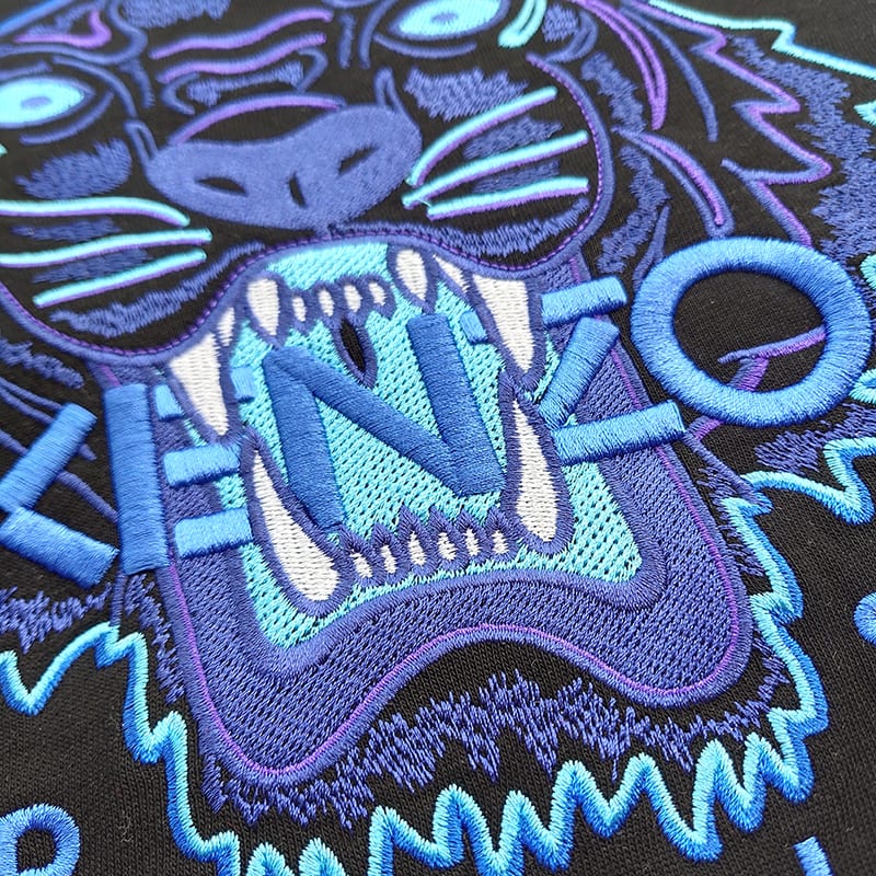 Свитшот Kenzo Embroidery Blue Logo "Blue" фото № 2