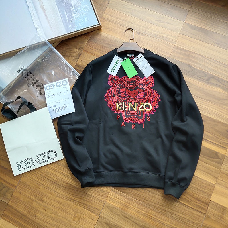Свитшот Kenzo Embroidery Red Tiger "Black" фото № 2