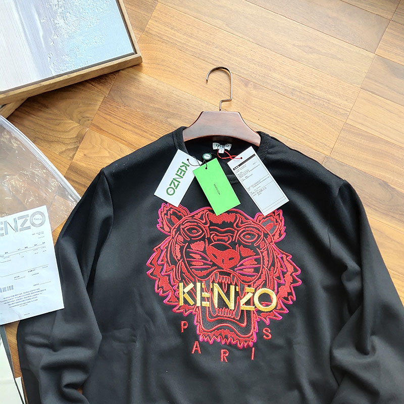 Свитшот Kenzo Embroidery Red Tiger "Black" фото № 3