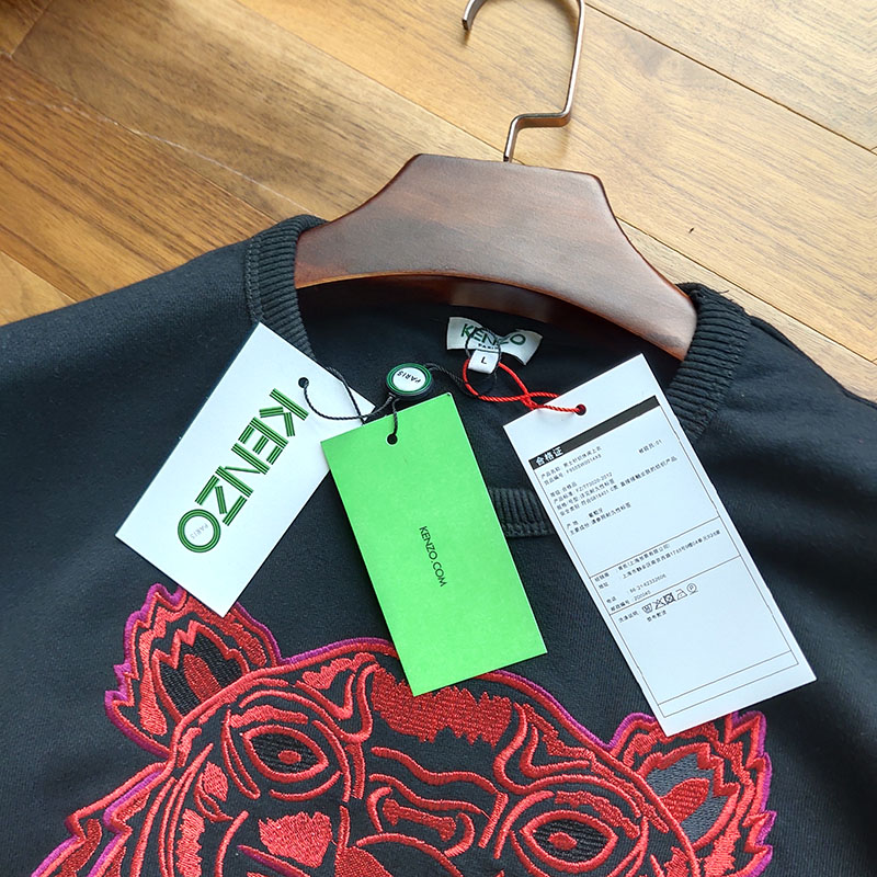 Свитшот Kenzo Embroidery Red Tiger "Black" фото № 4