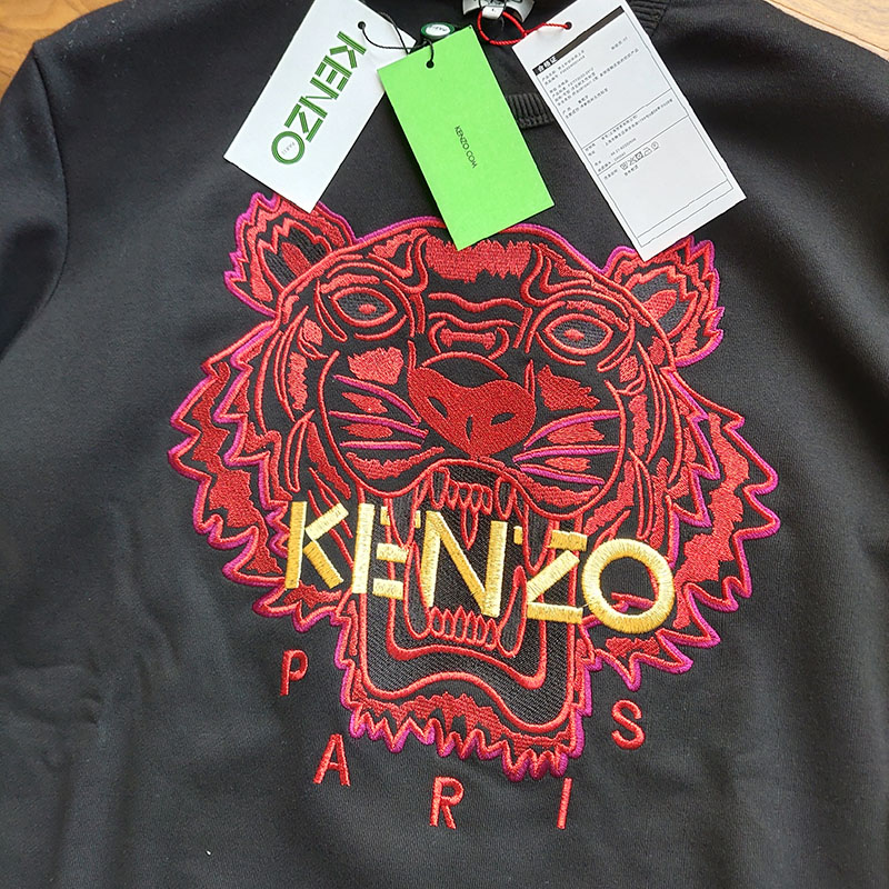 Свитшот Kenzo Embroidery Red Tiger "Black" фото № 5