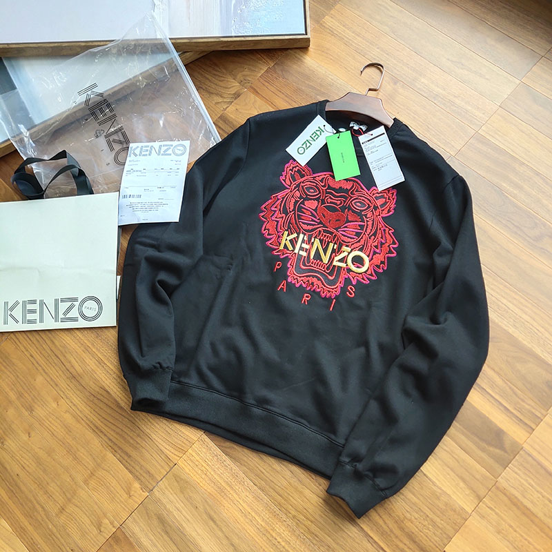 Свитшот Kenzo Embroidery Red Tiger "Black" фото № 6