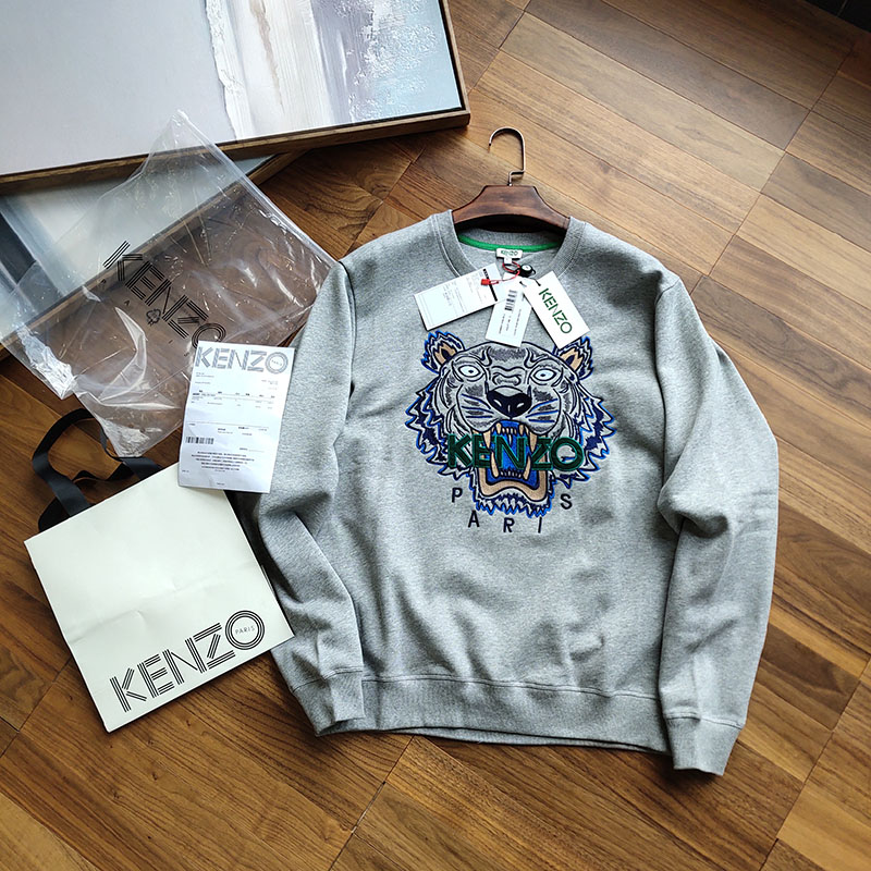 Свитшот Kenzo Embroidery Tiger "Gray" фото № 2
