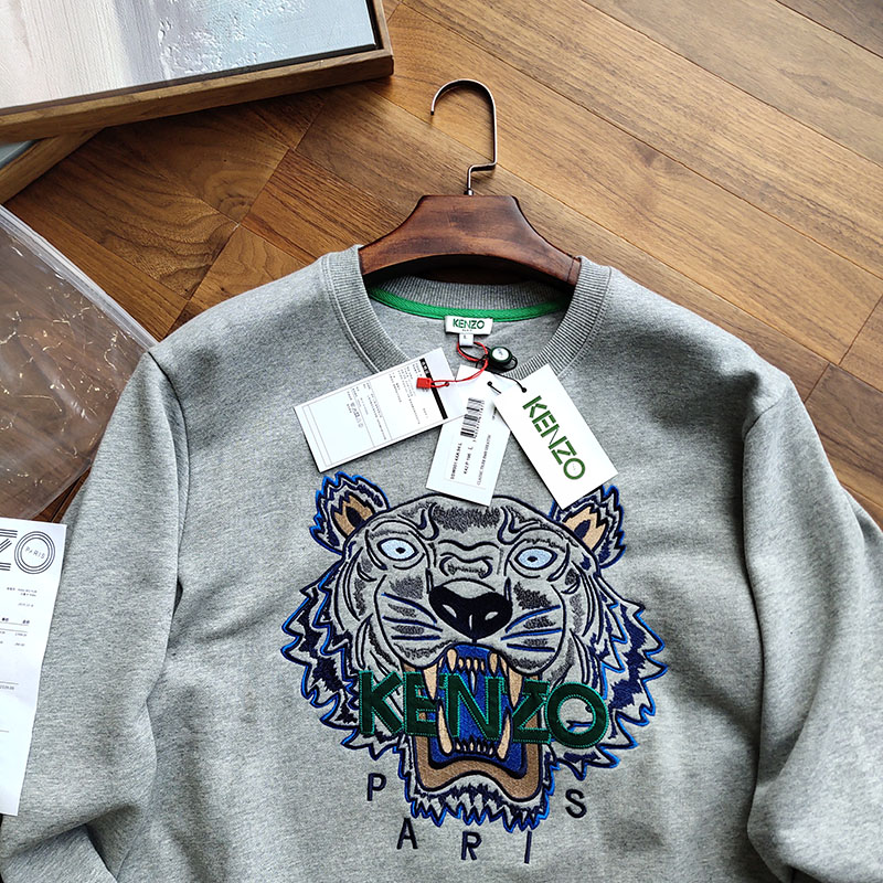 Свитшот Kenzo Embroidery Tiger "Gray" фото № 3