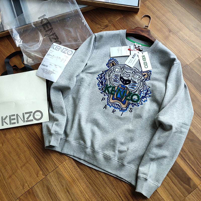 Свитшот Kenzo Embroidery Tiger "Gray" фото № 6