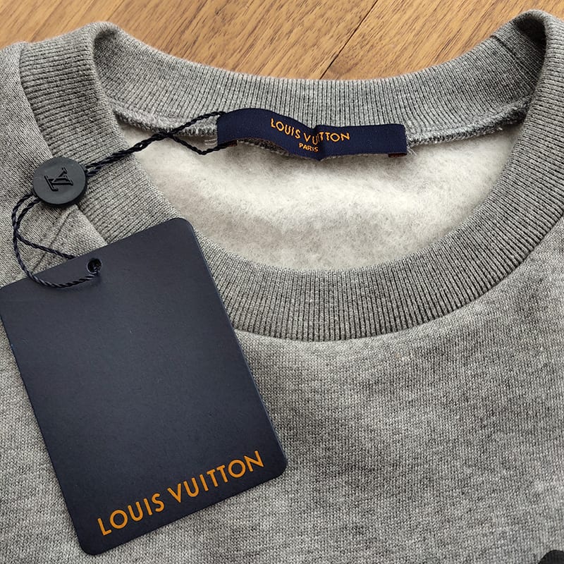 Свитшот Louis Vuitton Big Logo "Gray" фото № 5