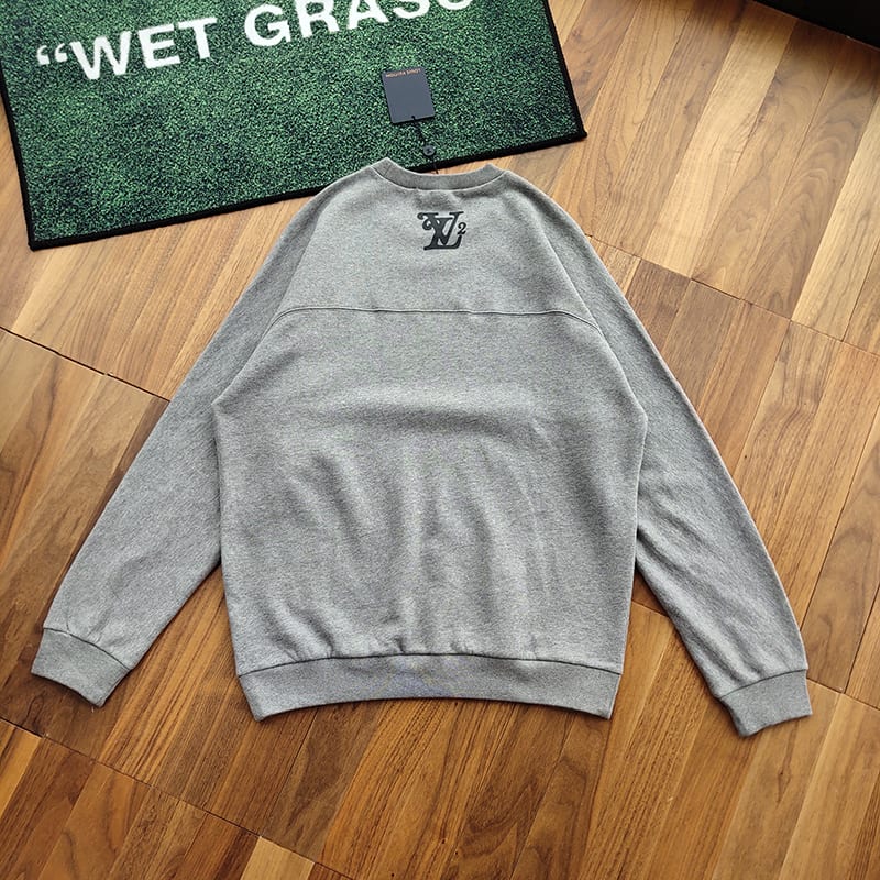 Свитшот Louis Vuitton Big Logo "Gray" фото № 6