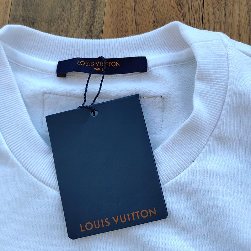 Свитшот Louis Vuitton Flowers "Light Blue" фото № 6