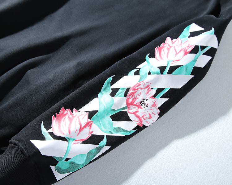 Свитшот OFF WHITE Flower "Black" фото № 3