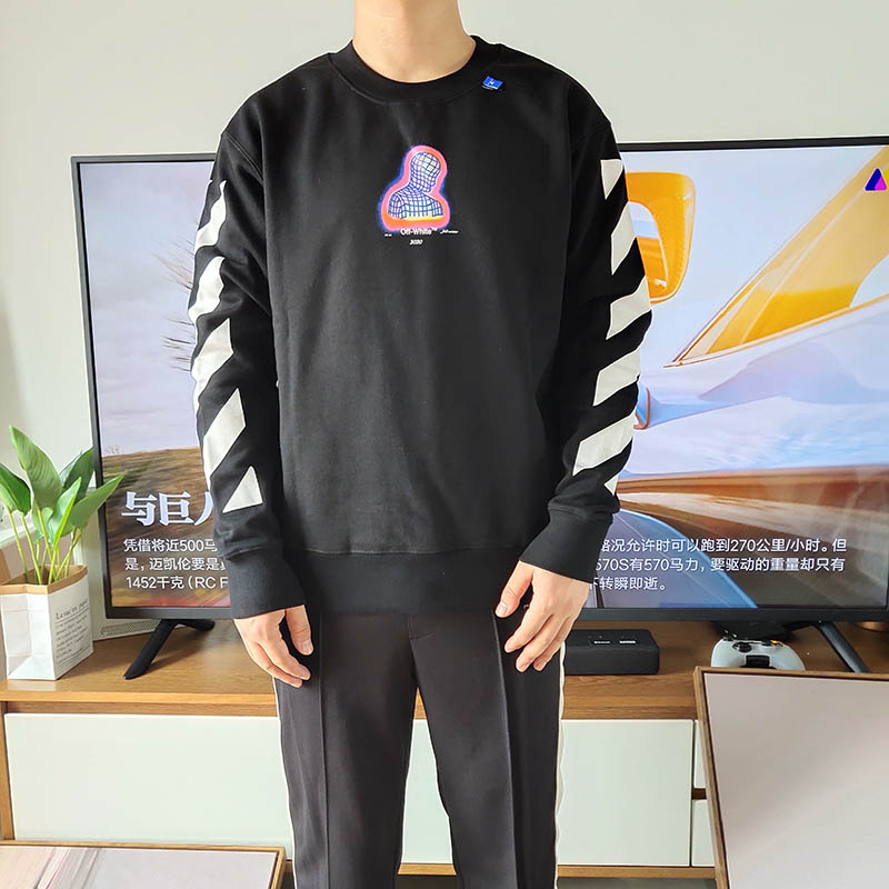 Свитшот Off White Diag Thermo "Black" фото № 5