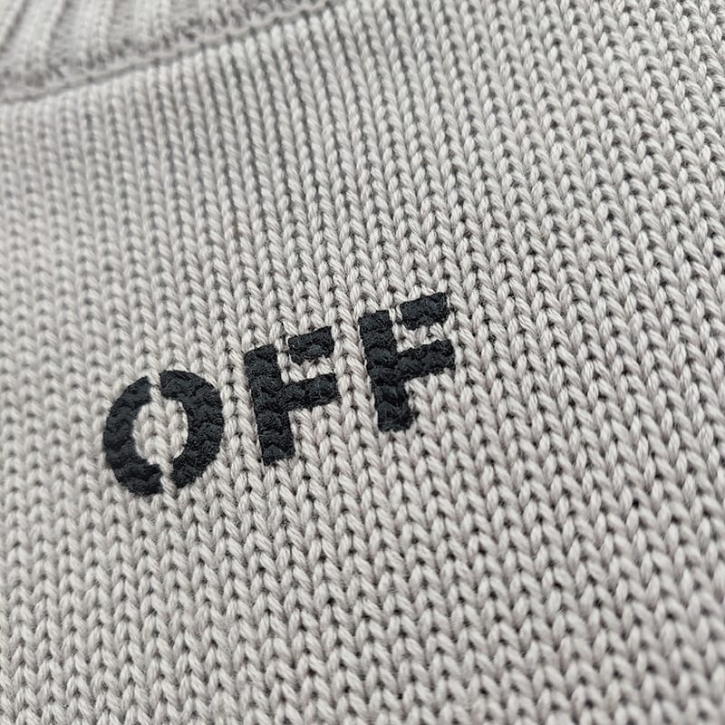 Свитшот Off White Big Logo "Gray" фото № 2