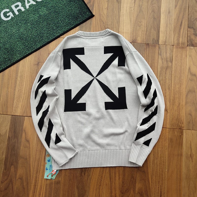 Свитшот Off White Big Logo "Gray" фото № 5