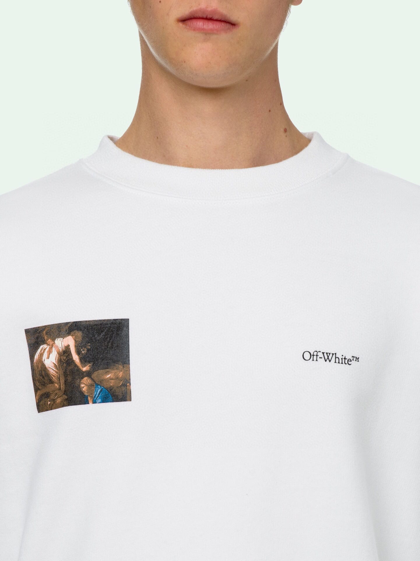 Свитшот Off White Twain "White" фото № 2