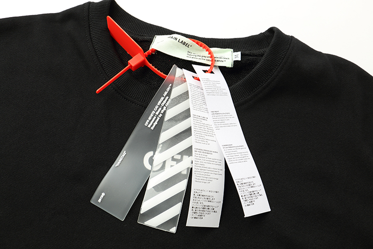 Свитшот OFF WHITE Seeing Things Fuzzy Cross Arrows "Black" фото № 3