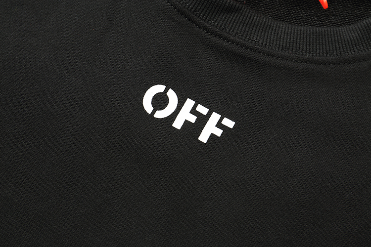 Свитшот OFF WHITE Seeing Things Fuzzy Cross Arrows "Black" фото № 4